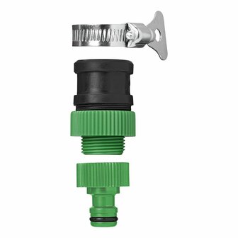 Snap action tap connector
