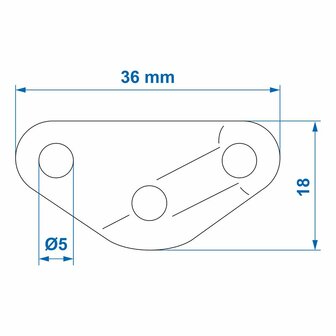 Triangle guy line tensioner