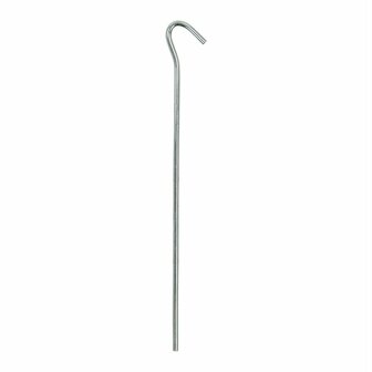 Tent peg 22cm metal with open eye