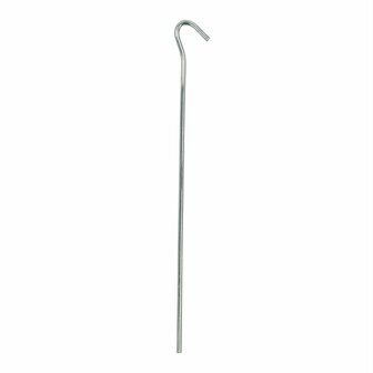 Tent peg 25cm metal with open eye