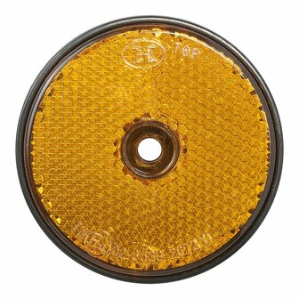 Reflector orange 60mm screw mounting