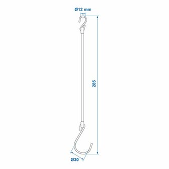 Securing chain PVC