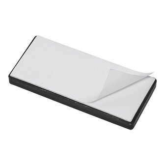 Orange reflector 85x39mm self-adhesive with base plate