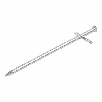 Rock pin 17cm metal with welded-on cross pin