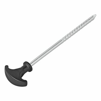 Tent peg 20.5 cm galvanised steel screw-on