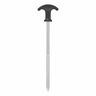 Tent peg 20.5 cm galvanised steel screw-on