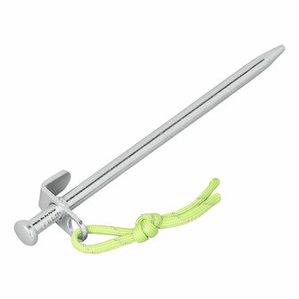 Rock peg 20 cm galvanized steel with L-hook Heavy Duty