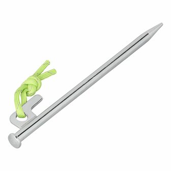 Rock peg 20 cm galvanized steel with P-hook Heavy Duty