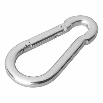 Carabiner metal 8x80mm x10 pieces