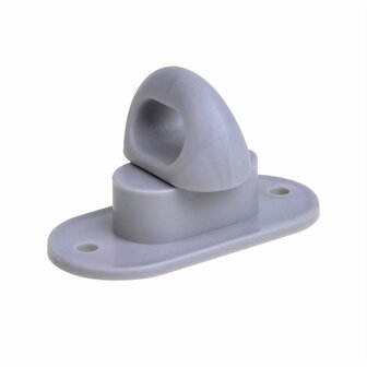 Plastic twist lock for oval eye