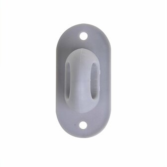 Plastic twist lock for oval eye