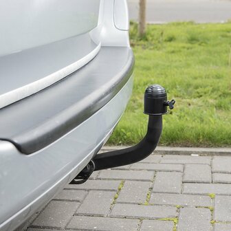 Tow bar cap black with lock