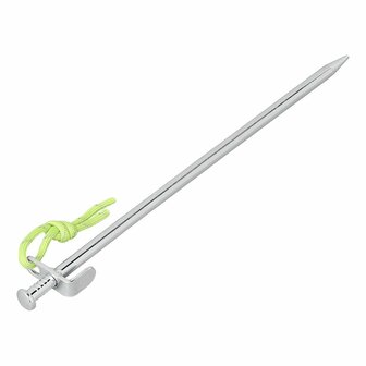 Rock pin 30 cm galvanized steel with L-hook Heavy Duty