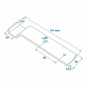 Counterpart for tension lock zb-01a