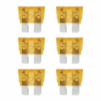 Standard plug-in fuses 5A light brown 6 pieces
