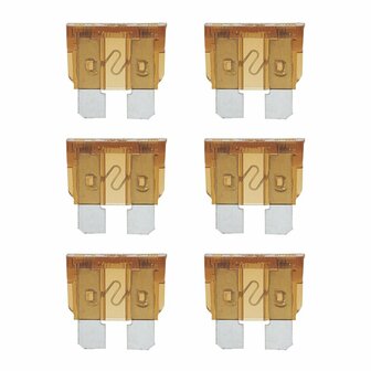 Standard plug-in fuses 7.5A brown 6 pieces