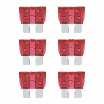Standard plug-in fuses 10A red 6 pieces