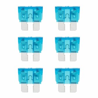 Blade fuses standard 15A blue 6 pieces