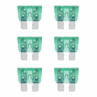 Standard fuses 30A green 6 pieces