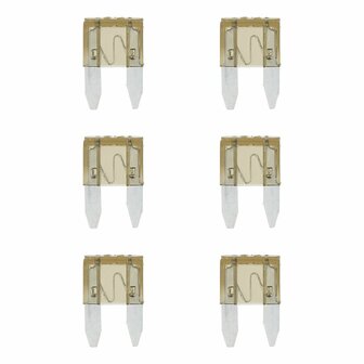 Mini fuses 7.5A brown 6 pieces
