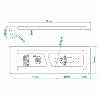 Counterpiece for tension lock SPP Z-06