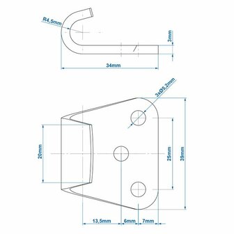 Counterpart for tension lock SPP Z-11A