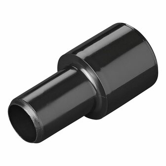 Drain pipe transition piece dia 28 mm to dia 19 mm PE black