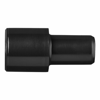 Drain pipe transition piece dia 28 mm to dia 19 mm PE black