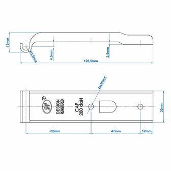 Counterpiece for tension lock SPP Z-02