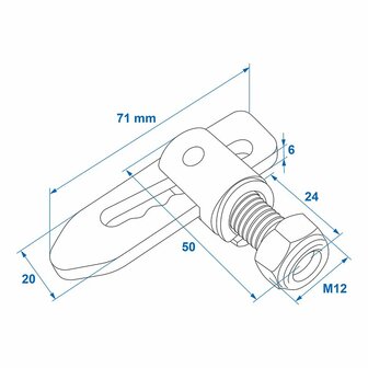 Fall lock screwable