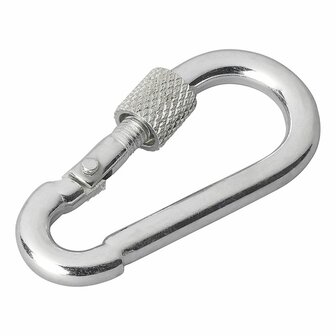 Metal snap hook 5x50mm with screw closure x10 pieces