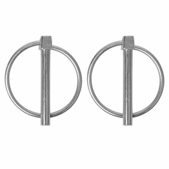 Locking pin 6mm with ring 2 pieces