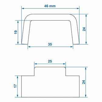 Counterpart for tension lock Tico