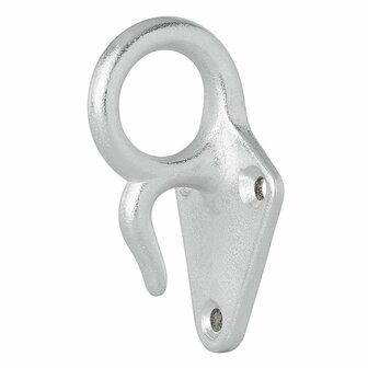 Rope hook metal with eye 70 x 40 mm