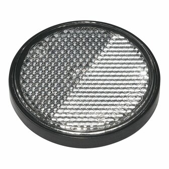 Reflector white 58mm self-adhesive with base plate 2 pieces
