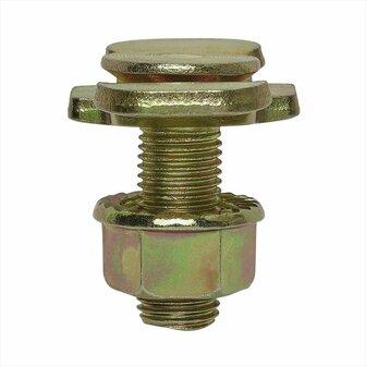 Stud fitting double with bolt 3/8in blister