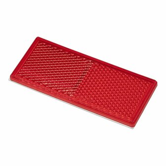 Reflector red 82x36mm self-adhesive 2 pieces