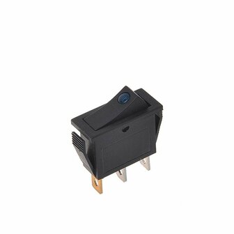 Rock switch LED blue 12V 24V-max. 10A