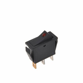 Rock switch LED red 12V 24V-max. 10A