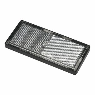 Reflector white 85x39mm self-adhesive with base plate 2 pcs.