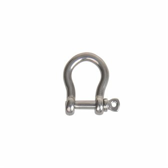 Short shackle 5mm, A4 stainless steel AISI 316, 1,000 daN