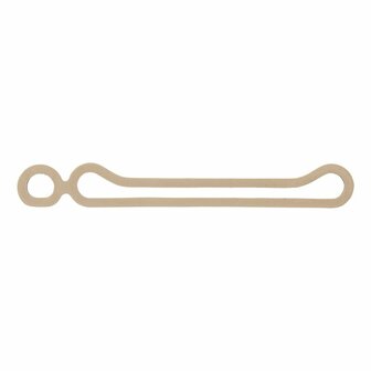 Folding trailer window elastic with double eye - set of 10