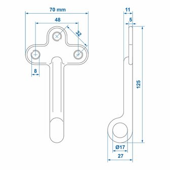 Screw-on eye no. 1