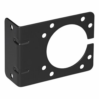 Metal socket holder angled 9.25 x 7 cm