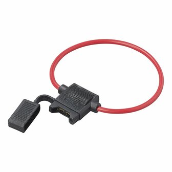 In-line fuse holder for standard plug-in fuse
