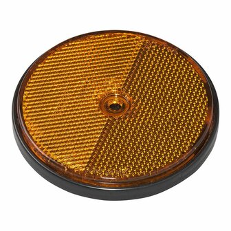 Reflector orange 80mm screw mounting 2 pieces