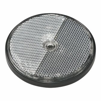Reflector white 80mm screw mounting 2 pieces