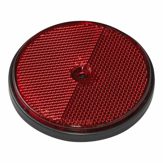 Reflector red 80mm screw mounting 2 pieces