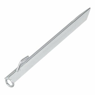 Storm strap peg 38 cm galvanized steel with hook and eye