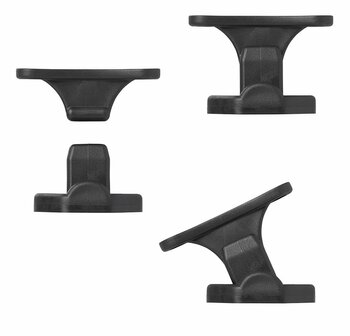 Door stopper hinged black 2-piece